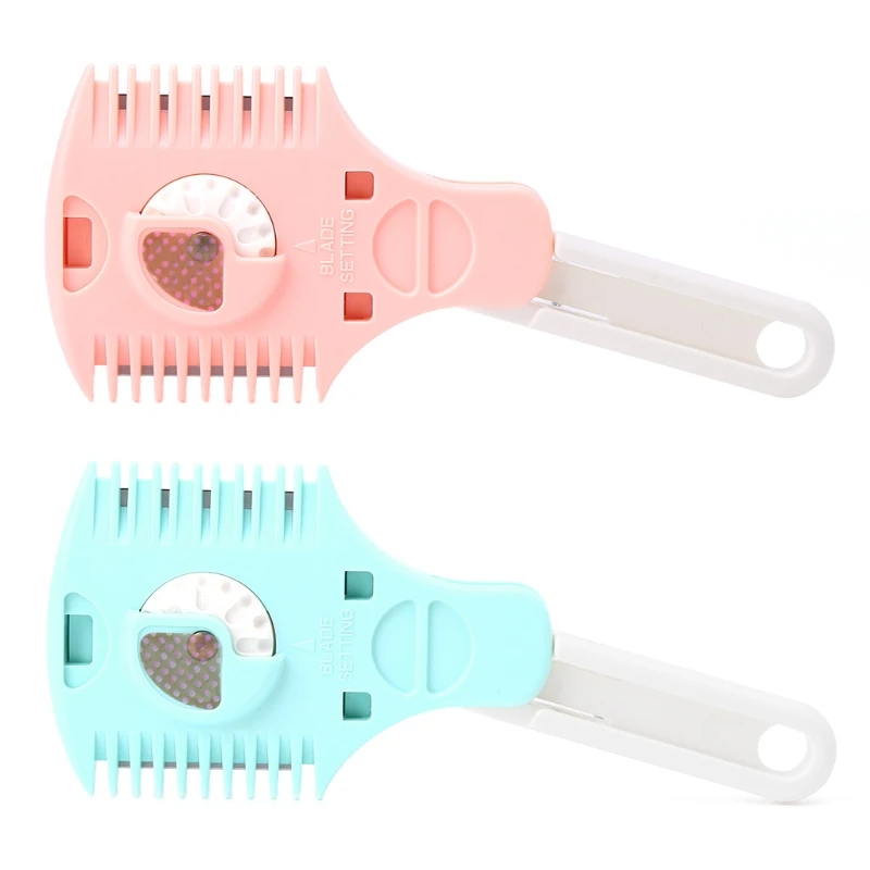 Fashion DIY Hair Cut Styling Razor Comb Barber Scissor Hairdressing
