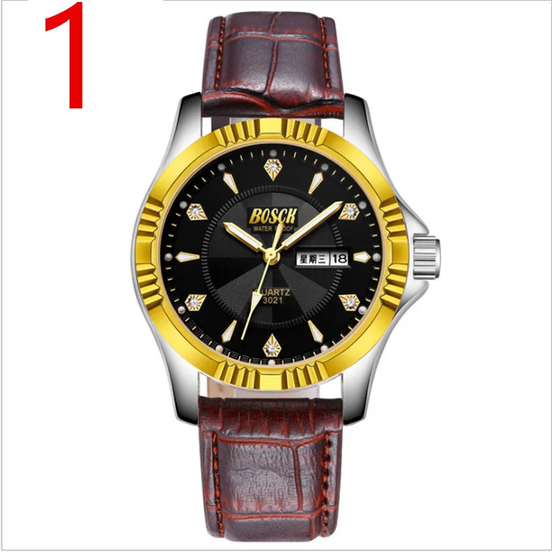 

2019 new counter genuine men's watch waterproof automatic quartz watch ultra-thin fashion non-mechanical men's watch