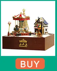 Мини muñeca Casa de игрушка "сделай сам" miniatura 3D de casa de muñecas de madera из miniatura muebles regalo театр V1-V3