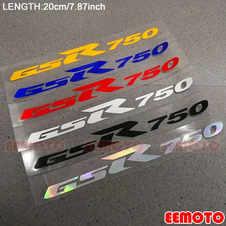 

Motorcycle body Wheel Rims Fairing Helmet Tank Pad Label logo reflective Stickers Decals For SUZUKI GSR 750 GSR750