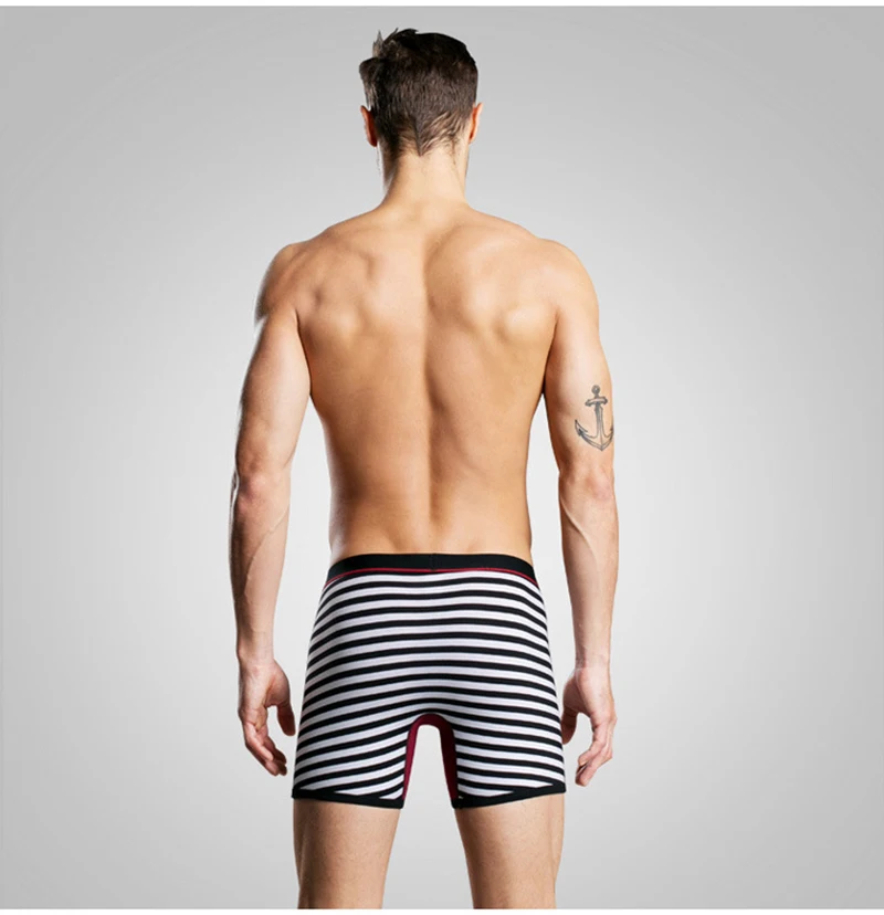 Long Boxers For Men Big Underwear Male Plus Size Mens Boxers Men's Loose Panties Klein Men Calzoncillos Bombre Boxers Men Trunks05