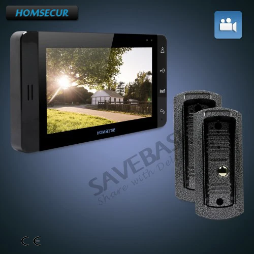 

HOMSECUR 7" Wired Hands-free Video&Audio Home Intercom+Touch Button Monitor 2C1M