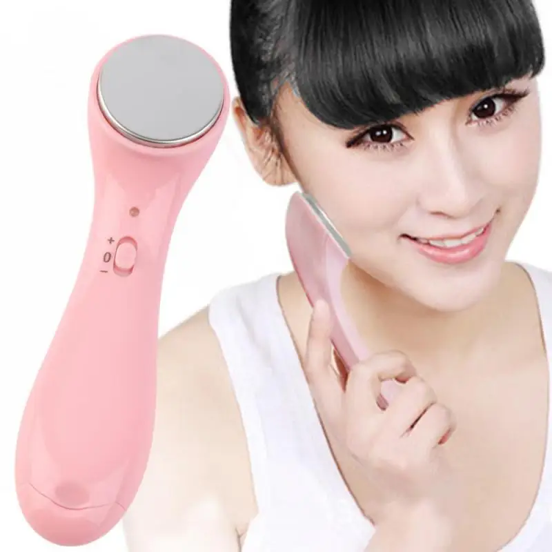 Facial Ultrasonic Ion Vibrating Makeup Device Machine Deep Cleaning