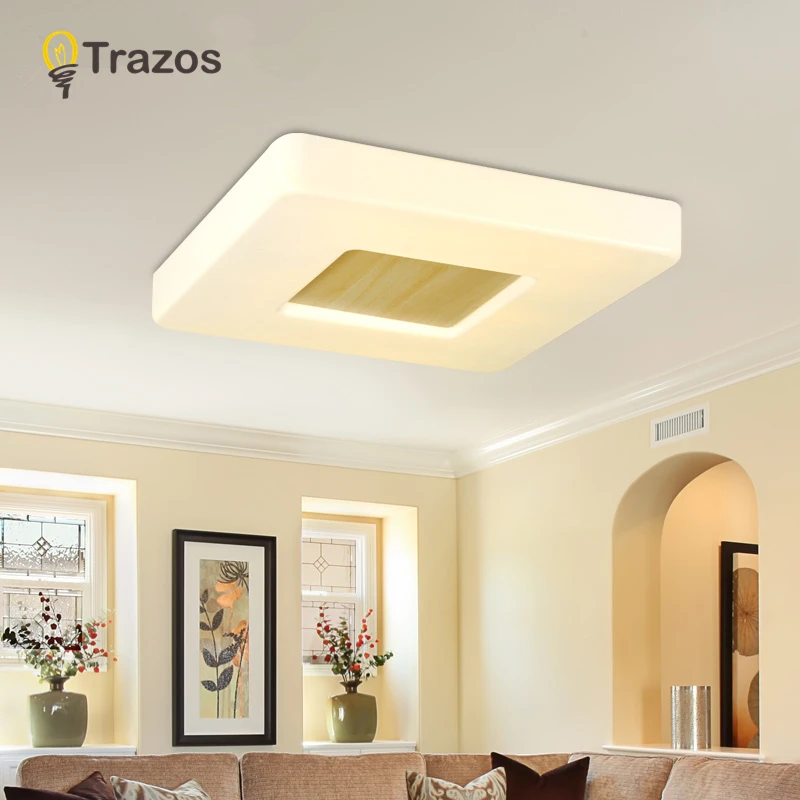 

TRAZOS Ceiling Lights Lamp Luminaria Ceiling Light With Remote Control Dimmable Wooden And Changing Fixtures Lustre Plafonnier