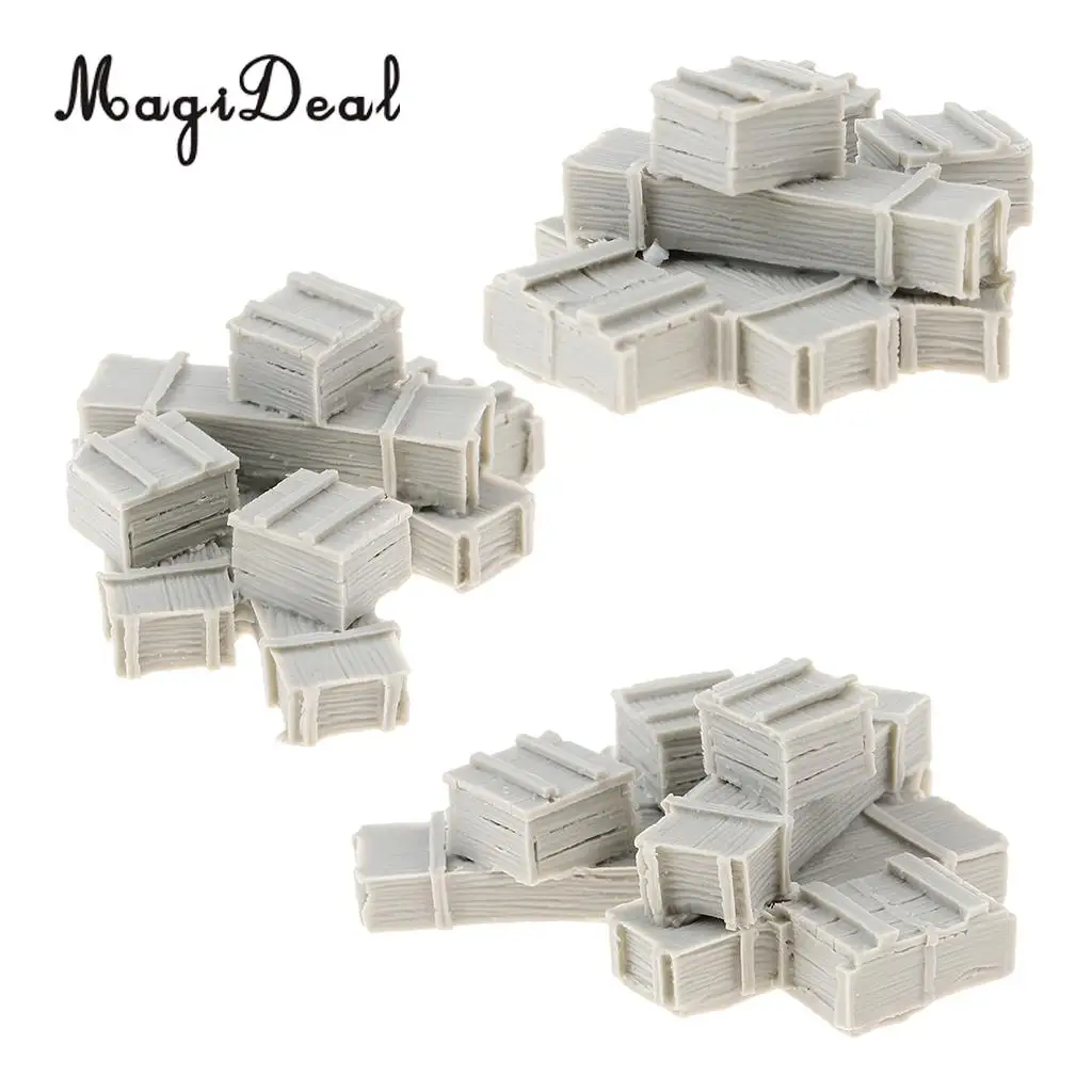 Tooyful 1/35 Resin Figure Kits Bullet Boxes Miniature War Game Accessory Unpainted