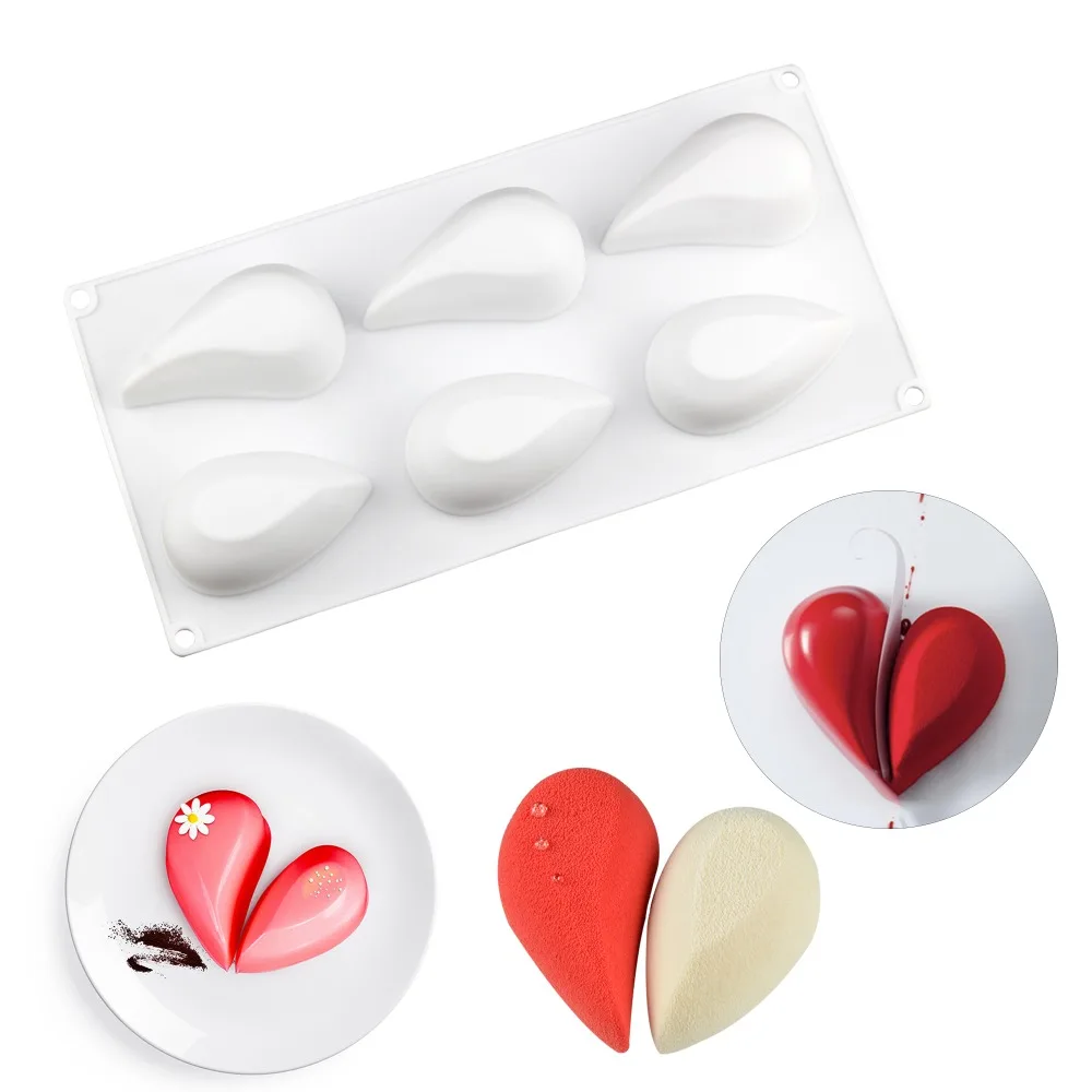 Valentine's Day heart shape silicone mold for cake , baking dessert