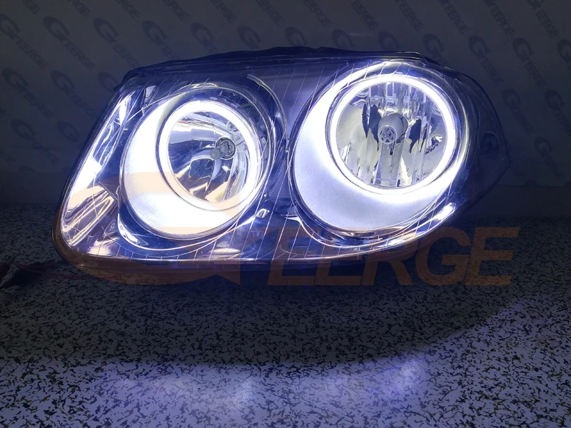 Для Volkswagen VW Jetta город MK4 2007 2008 2009 отлично Ультра яркое освещение COB led angel eyes kit halo кольца