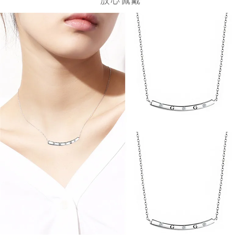 

2019 New Silver 925 Sterling Silver Exquisite Pendant Necklace Suitable for Charm Ladies Clavicle Necklace Jewelry