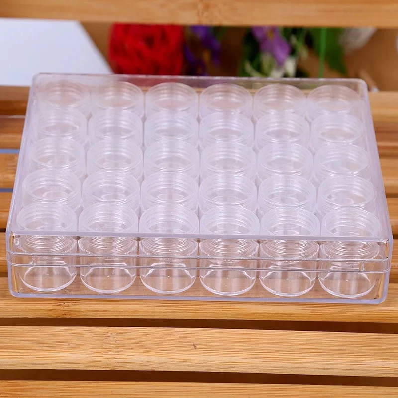 30 Slots Adjustable Transparent Diamond Painting Accessory font b Tools b font Jewelry Storage Box font