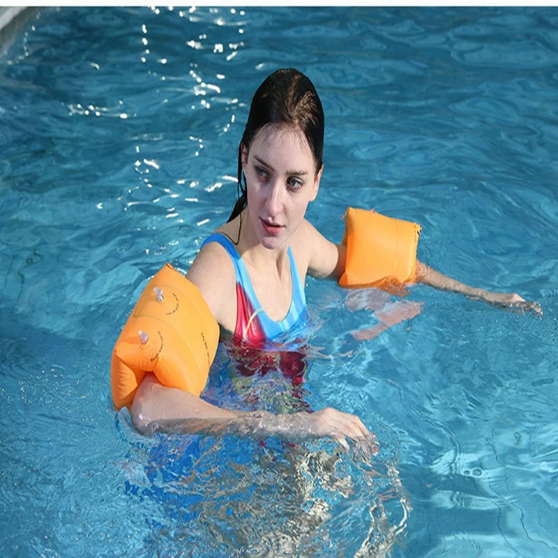 

1 Pair Swimming Water Games Swim Arm Ring Child Portable Inflatable Aid Bands Arm Swimming Pool Security Children Safety Float