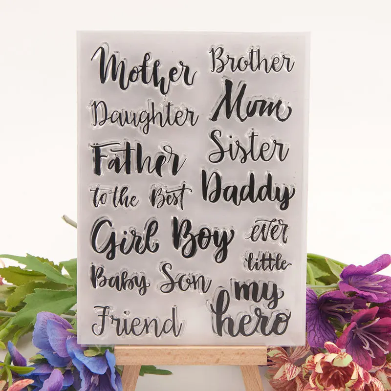 

KLJUYP Clear Stamps Scrapbook Paper Craft Clear stamp scrapbooking