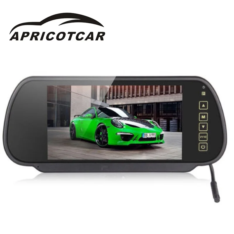 

7-inch TFT Car High-definition LCD Mirror Rearview Mirror Display Reversing Priority Can Be Accessed DVD Camera Backup Camera
