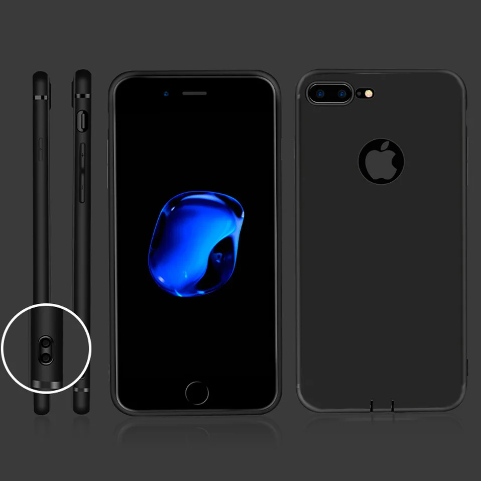 New Slim Silicon Case For iPhone 6 Cases capa Cover Coque Soft Matte TPU Phone for 7 8 Plus XS Max XR |