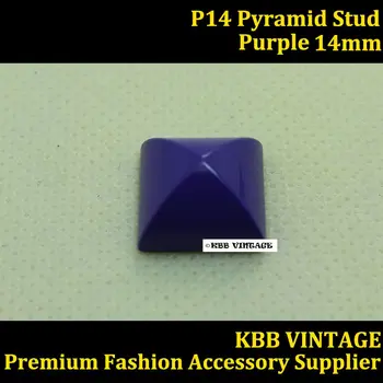 

10PC Fashion Pyramid Stud Screwback Rock DIY Leathercraft Purple P14