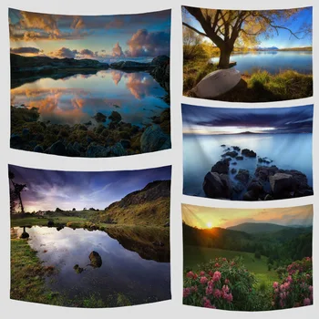 

Tapestry Dawn Waves Cliff Sunrise Tapestry Wall Hanging Tapestries Forest Tapestry Bedspread Yoga Mat Blanket Bed Table Cloth