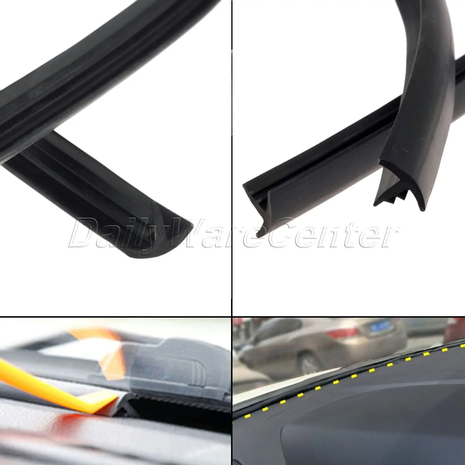 1.6m Noise Insulation Windshield Seal Strip Dustproof Soundproof