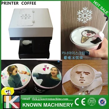 

Coffee Printer Milktea Printing Machine without WIFI Flatbed Printer For printing Cake Dessert