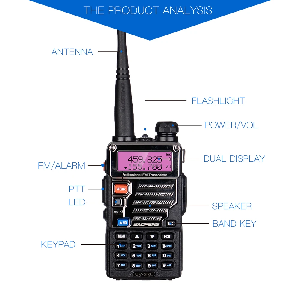 baofeng UV-5RE UV 5RE UV5RE для cb комплект рация 2 шт 10 км автомобильная портативная рации ham радиостанция трансивер baufeng двухдиновая магнитола радиостанции boafeng телефон радио станция радиолюбитель для uhf vhf