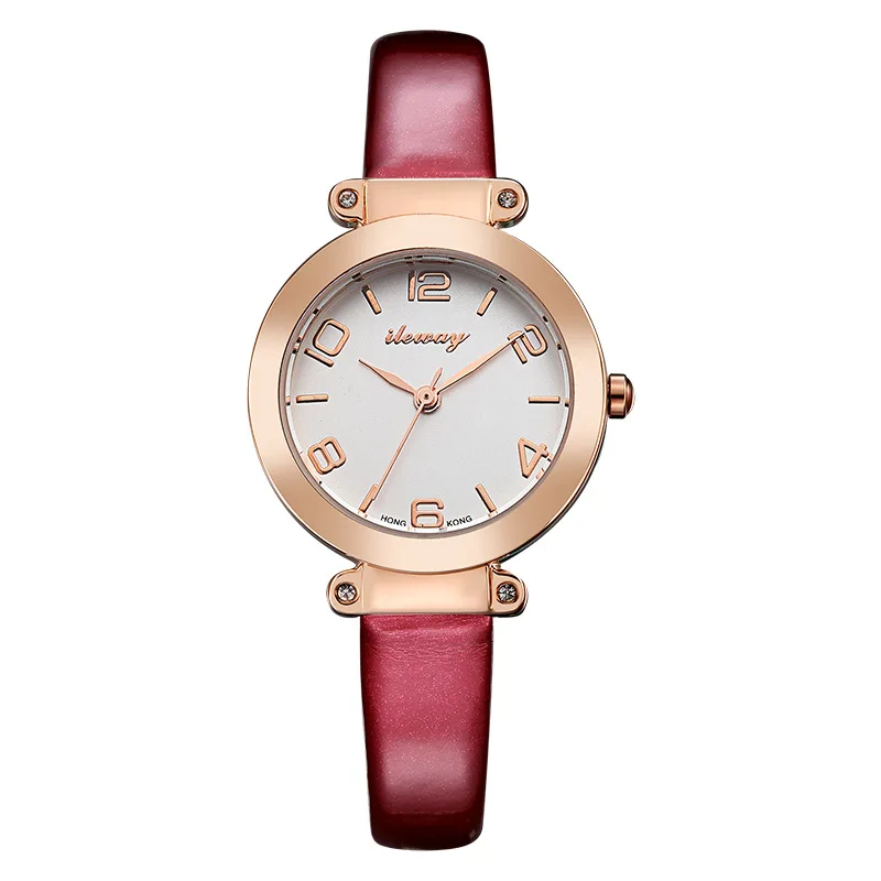 Women Watch Small Round Dial Quartz Watch Relogios Femininos Leather