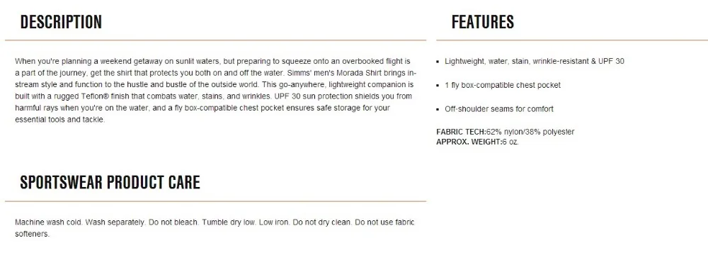 DESCRIPTION AND FEATURES