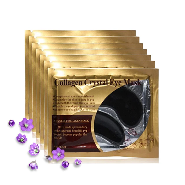 10pcs=5pair Eye Mask Crystal Collagen Face Masks Anti-Puffiness Dark Circles Anti Aging Moisturizing Eye Pads Gel Sleep Patches -