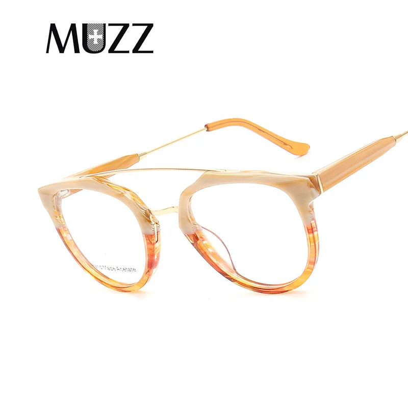 MUZZ Высококачественная Мужская квадратная оправа Marbling брендовые дизайнерские оправы очки для близоруких новые женские - Цвет оправы: C4