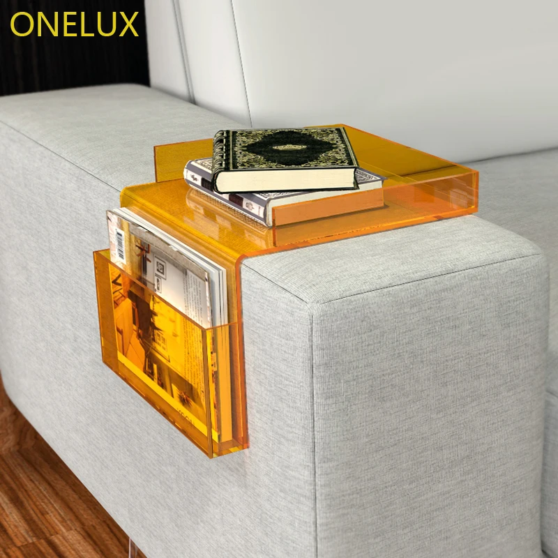 2pcs Lot Acrylic Sofa Couch Sleeve With A Magazine Pocket Lucite 2pcs Lot Acrylic Sofa Couch Sleeve