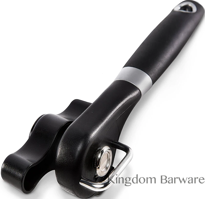 

Smooth Edge Can Opener - Safety Feature Prevents Sharp Edges and Cuts - Ergonomic Soft Grips Handle