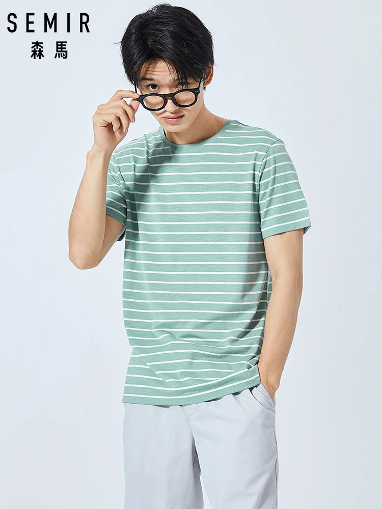 SEMIR printing Pure Cotton Designer T Shirt Men Tshirts Mens Short Sleeved T-shirts Fashion casual T-shirt | Мужская одежда