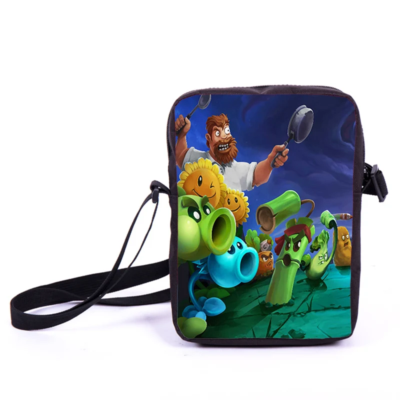 Известная игра Растения против Зомби мини сумка-мессенджер для детей ясельного возраста школьные сумки на плечо для мальчиков и девочек повседневные дорожные портативные сумки детский подарок - Цвет: Plants vs Zombies 5