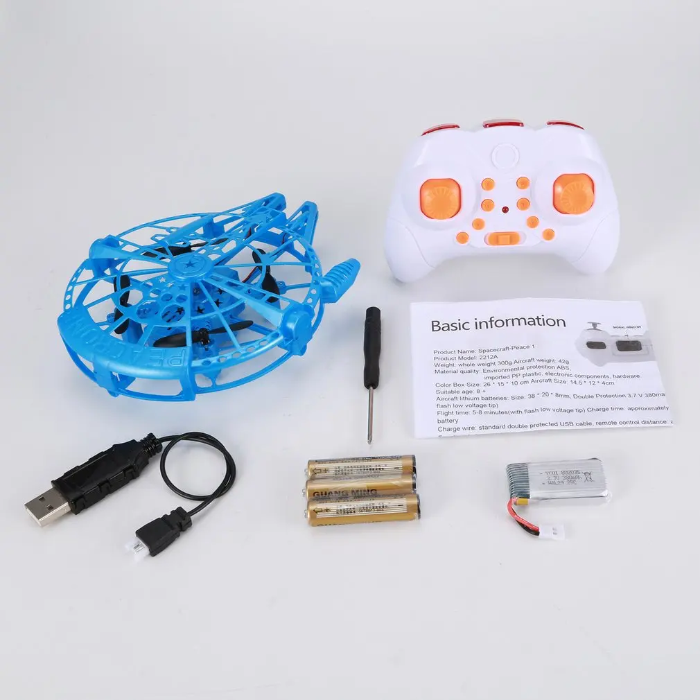 

2.4G 6 Channels High Speed Gyro Instrument Height 90 Degrees Smart Stop Headless Mode 3D Flips Four-axis Aircraft RC Drone