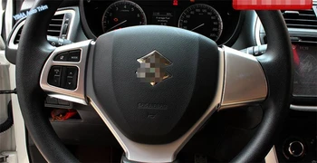 

Lapetus ABS Car Styling Steering Wheel Button Decoration Sequins Cover Trim Fit For Suzuki SX4 S-cross 2014 - 2020