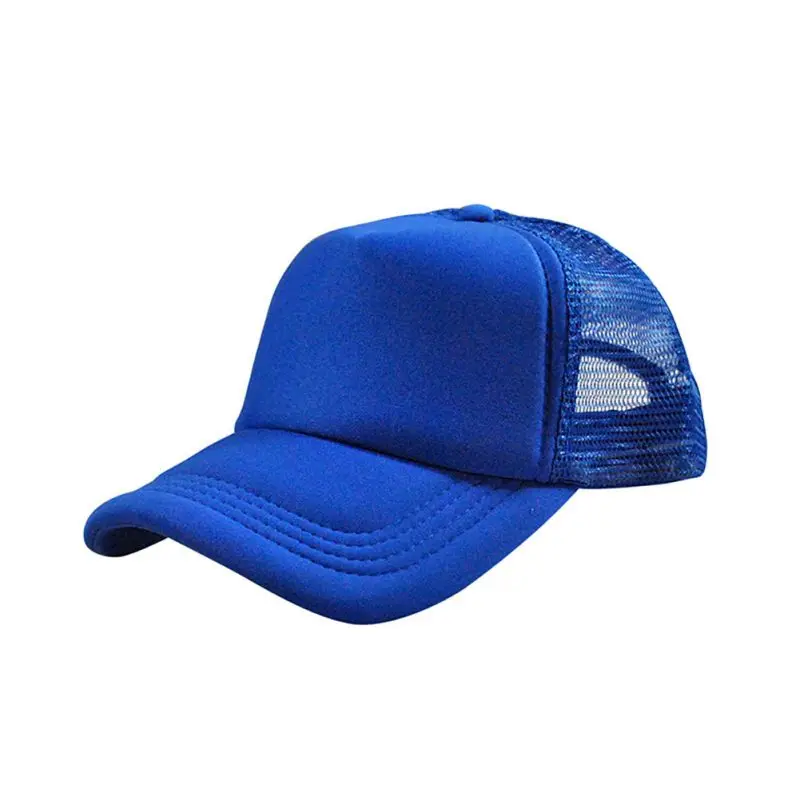 Регулируемая унисекс привлекательная Мужская и Женская Твердая бейсбольная спортивная бейсболка сетчатая пустая летний солнцезащитный щит шляпы - Цвет: QJ0373AL