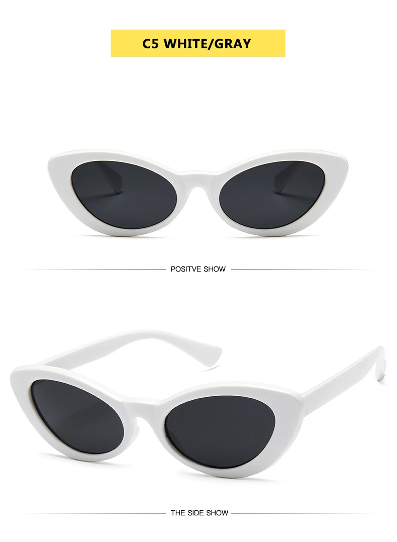 Punk ombre femmes mode lunettes de soleil marque Designer femme rétro lunettes triangulaires oculos feminino lunettes de soleil Sexy Gafas_voghion.com