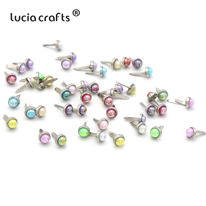 Lucia crafts 24 шт многоцветные декоративные украшения для скрапбукинга, металлические украшения для рукоделия G0944