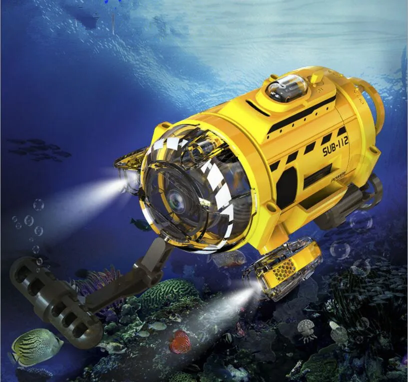 

Undersea take picture/vedio mini RC toy 2.4G 3CH up to 5M LED light fishbowl remote control RC submarine with fish good device