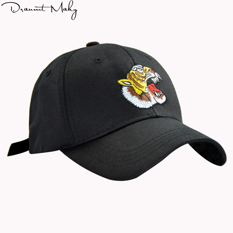 New Hot Fashion Tiger Embroidery Baseball Caps Men Women Spring Summer Sun Hats for Solid Snapback Cap Wholesale Dad Hat | Аксессуары
