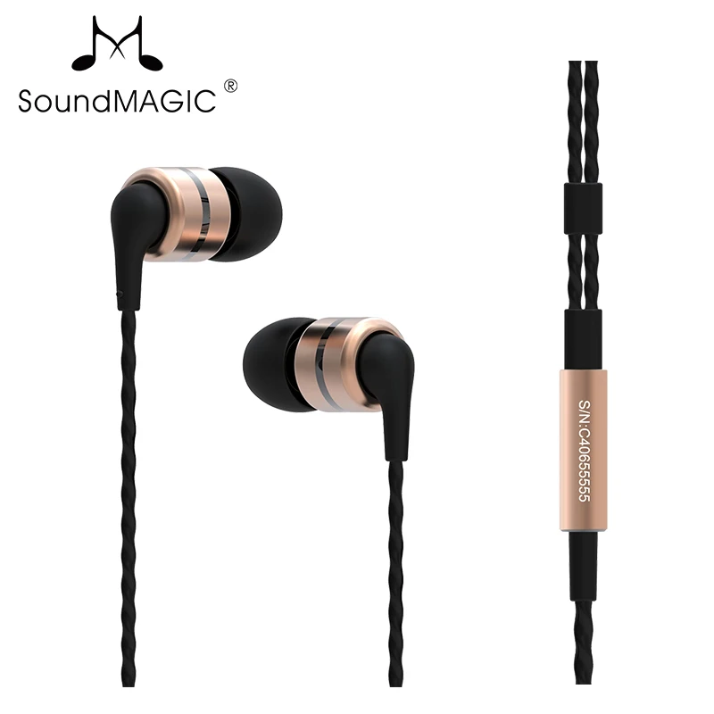 Горячие Soundmagic E80 HiFi наушники вкладыши супер бас идеальный звук наушники полностью металлические наушники сильный бас чистый голос