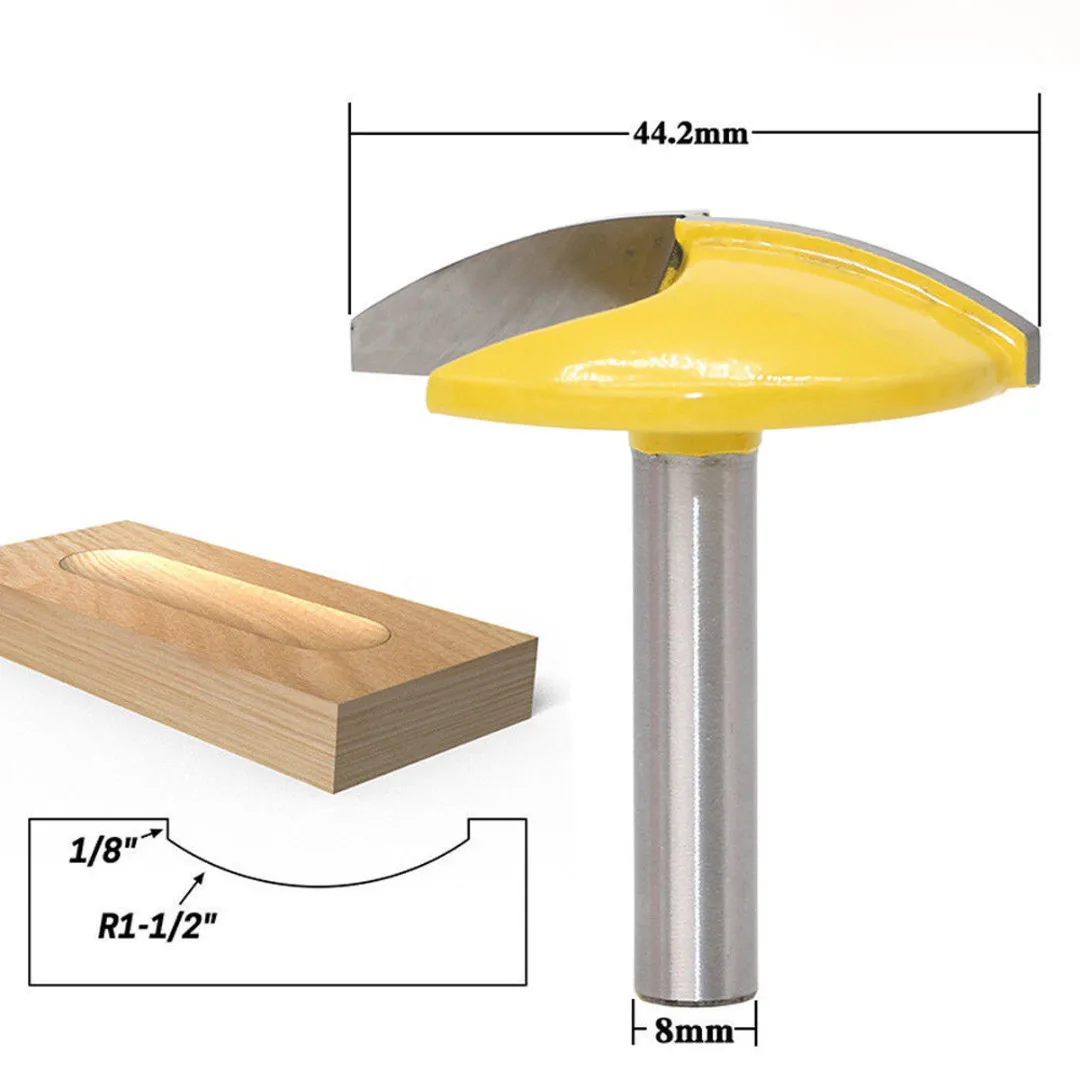 1 шт. 8 мм хвостовик 1-1/" Маленькая чаша маршрутизатор бит Радиус 1-3/4" для широкой двери нож деревообрабатывающий резак инструмент
