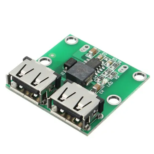 Зарядное устройство с понижающим напряжением 9 В 12 24 до 5 двойной USB-выход плата 3 А