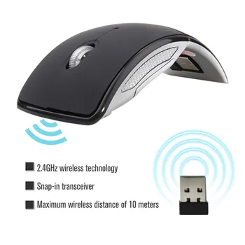 

Wireless Mouse Ergonomic Optical 1200DPI Folding USB Receiver for laptop computer mouse sem fio gamer gaming mouse dropshipping