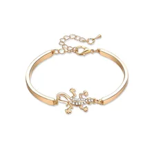 Браслет/браслет для женщин мода gecko стильный браслет с обувь для мужчин и женщин Инкрустация горный хрусталь ювелирные изделия