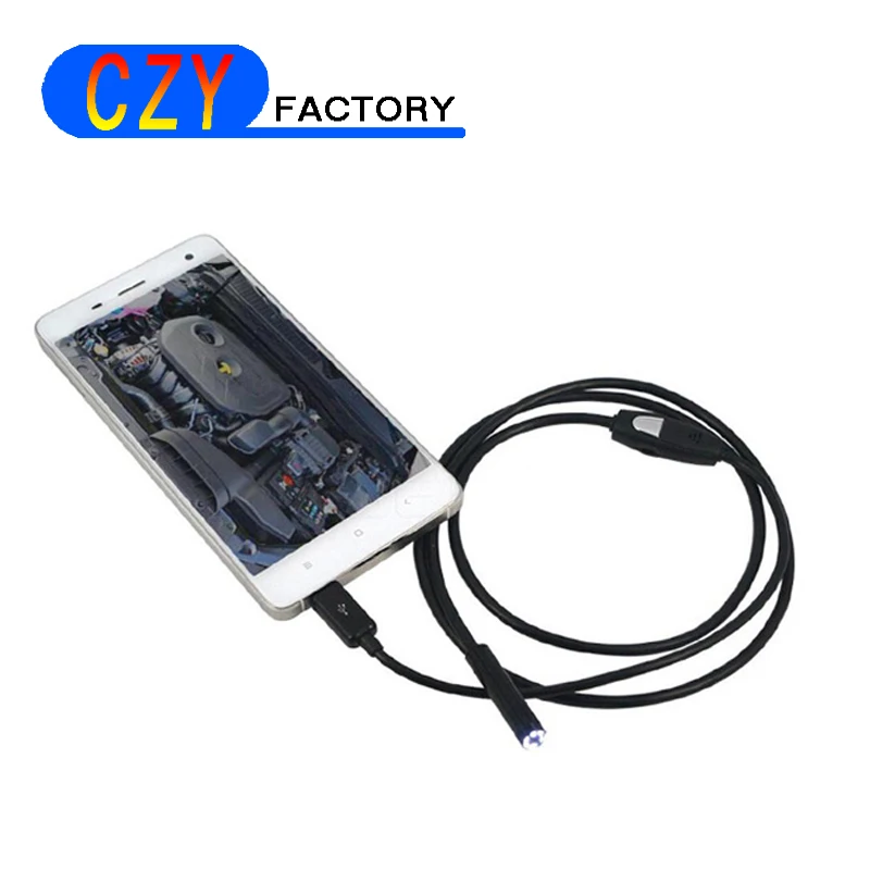 7.0MM Lens 2 in 1 USB Inspection Camera 6 Pcs Adjustable LED Lights Waterproof