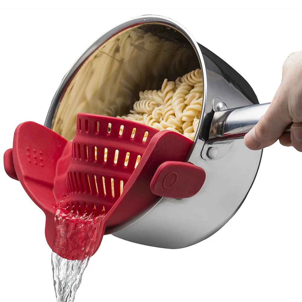 Кухонные аксессуары гаджеты Colanders Многофункциональный силиконовый кастрюля