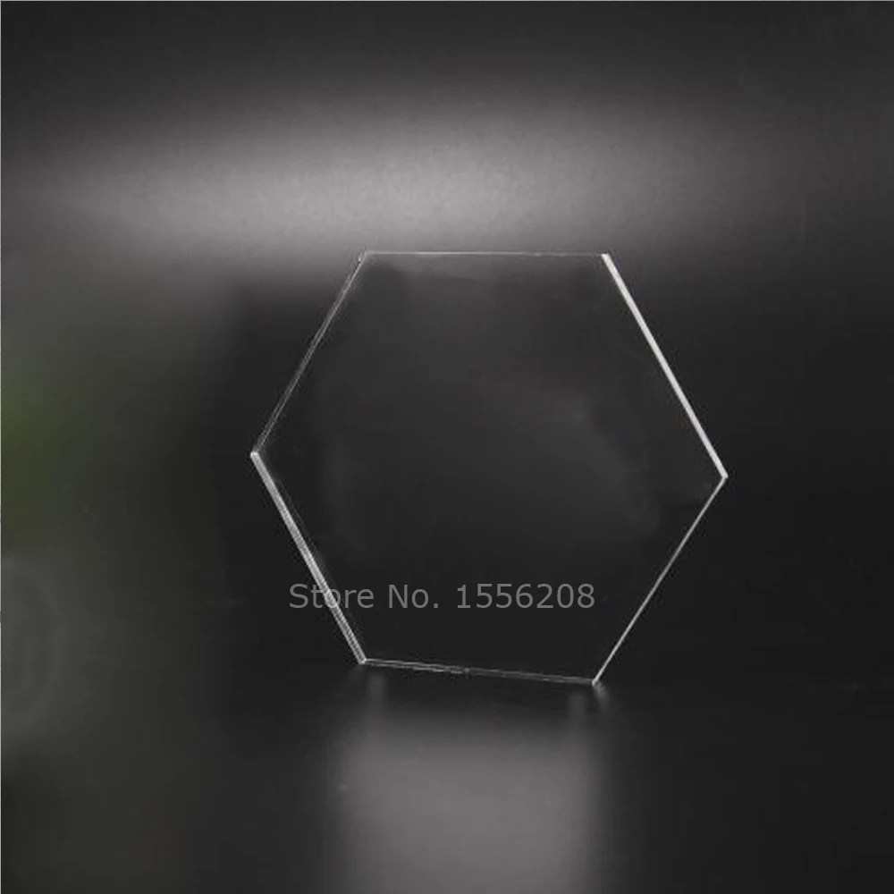 

Clear 3inch Width Acrylic Hexagon Place Card Blanks Wedding Table Setting Decor Custom