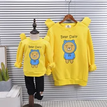 Family matching clothes hoodies family clothing mother and daughter clothes cute sweater cashmere family matching outfits