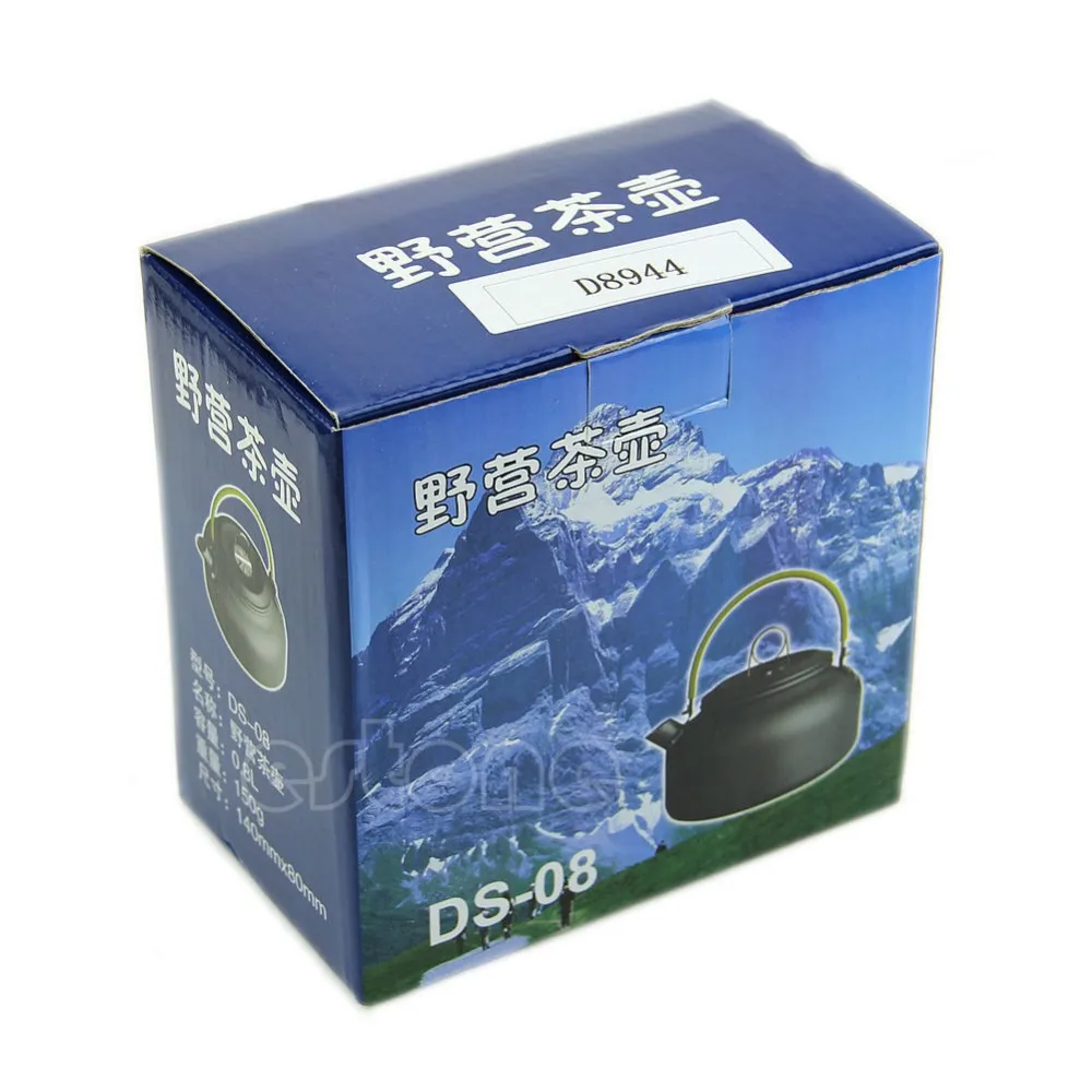 0.8L ультра-светильник для кемпинга, чайник для выживания, алюминиевый чайник с сетчатой сумкой+ shipping-Y102