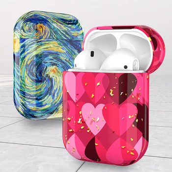 

Fashion Hard PC Crystal Cover Bag for APPLE Airpods 1 2 Case Transparent Case Cute Cartoon Bluetooth Earphone Case Headphone Box