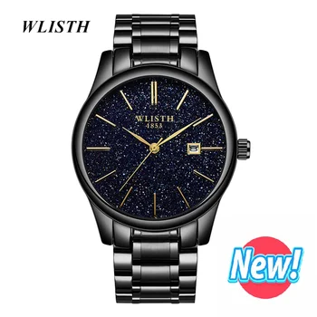 

WLISTH Starry Sky Men's Quartz Watch Waterproof Scratchproof Watch Men Luxury Brand Man Wristwatch Stainless Steel Casual Clock