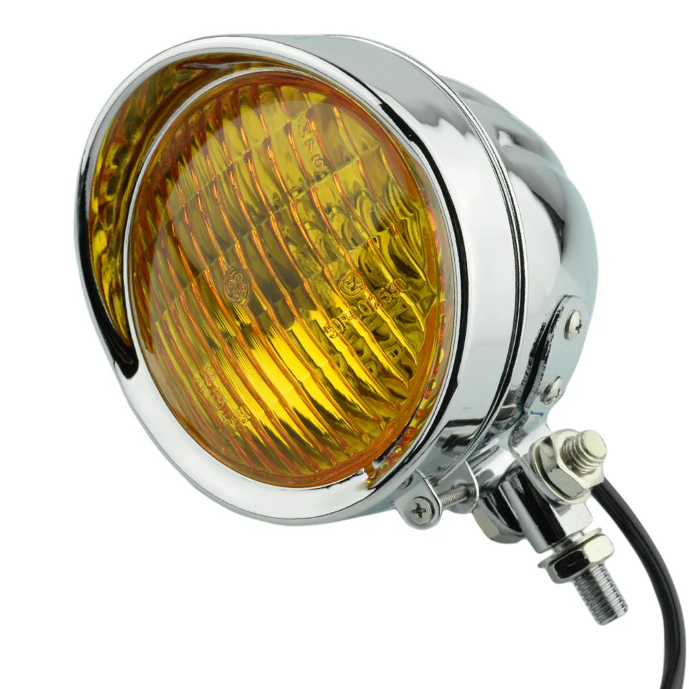 Налобный фонарь для Harley TRI XS650 Хромированная передняя Ретро фара мотоцикла H4 Triumph